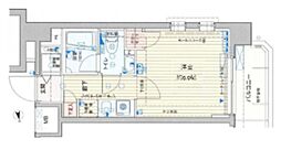 ソアブール池上 1Kの間取図画像