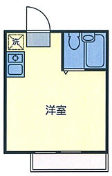 スカイコート向ヶ丘遊園2 ワンルームの間取図画像