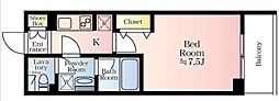 リージア新百合ヶ丘サウスコート 1Kの間取図画像