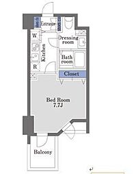 ドゥーエ学芸大学2 1Kの間取図画像