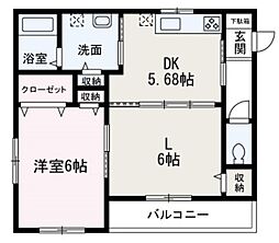 間取図画像 1LDK
