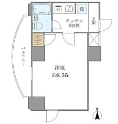 シャロン神谷陸橋 1Kの間取図画像