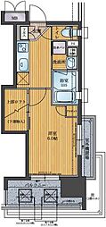 アクタス天神パークシティ 1Kの間取図画像