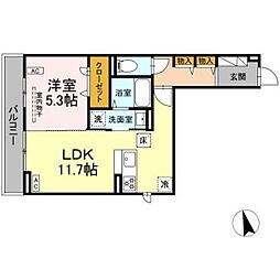 間取図画像 1LDK