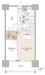 ライトテラス新宿御苑 3階1SLDKの間取り