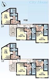 JR横浜線 相原駅 バス4分 相原十字路下車 徒歩9分の賃貸アパート 2階1Kの間取り