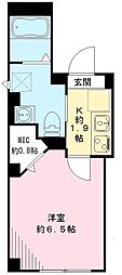 BiancoW 1Kの間取図画像