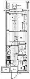 クレアティフ東高円寺 2Kの間取図画像