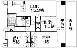 ネバーランドくずは東山 2SLDKの間取図画像
