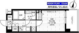 ステージグランデ三軒茶屋アジールコート 1Kの間取図画像