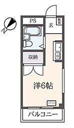 コート・ニュータウン 1Kの間取図画像