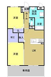 ナインパレス 2LDKの間取図画像