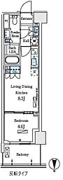 ロイヤルパークス赤羽サウス 1LDKの間取図画像