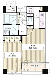 エル・セレーノ西早稲田 1階1LDKの間取り