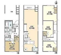 Kolet浦和大東02 1階3SLDKの間取り