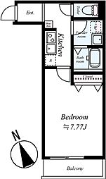 GRADUS北初富 1Kの間取図画像