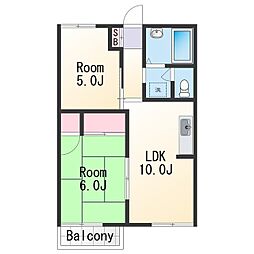 間取図画像 2LDK