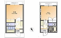 プレジール 1Kの間取図画像