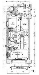 レーベン北千住エアクロスタワー 11階2SLDKの間取り