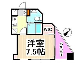 オペラヒルズ初台 7階1Kの間取り