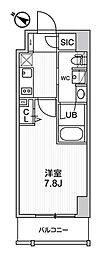 ステージグランデ日本橋人形町 1Kの間取図画像