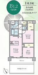 Mimosa北朝霞 2階1SLDKの間取り