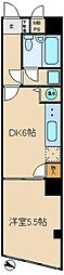 ヴェルデ千駄木グローリア初穂千駄木 1DKの間取図画像