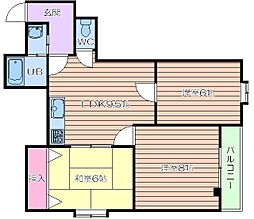 JR片町線(学研都市線) 放出駅 徒歩5分の賃貸マンション 9階3LDKの間取り