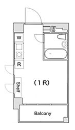 ＲＳＴＹＬＥ南行徳 2階ワンルームの間取り