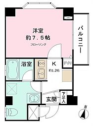 ＣＹＮＴＨＩＡ代田橋III 3階1Kの間取り