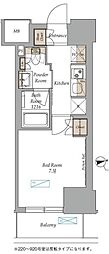 ラティエラ上野稲荷町 1Kの間取図画像