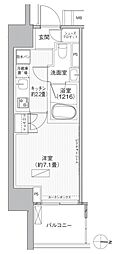ヒューリックレジデンス新御茶ノ水 1Kの間取図画像