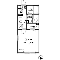 グリーン ヴィラ 1階1Kの間取り