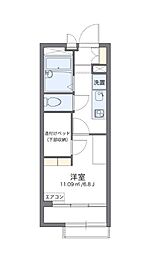 アネックス 1Kの間取図画像