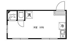 T・M市場大和町 ワンルームの間取図画像