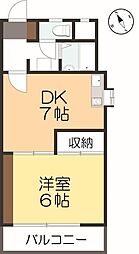 フェリス小手指 1DKの間取図画像