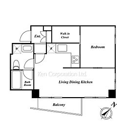 ＭＵＳＥ　ＤＡＩＫＡＮＹＡＭＡ 3階1LDKの間取り
