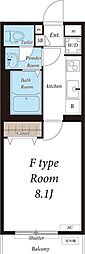 リブリ・テラ 1Kの間取図画像