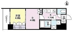 リバーレ池袋 1DKの間取図画像