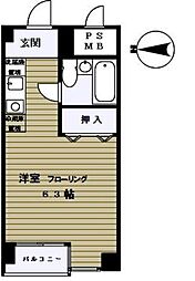 三進ビル ワンルームの間取図画像