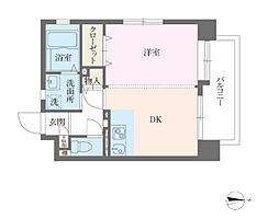 パークアヴェニューザスペクトラム 1DKの間取図画像