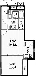 パセオ文京茗荷谷 3階1LDKの間取り