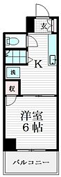 太陽マンション立川 1Kの間取図画像