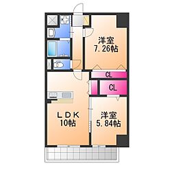 FREEDOM residence堺寺地町 2LDKの間取図画像