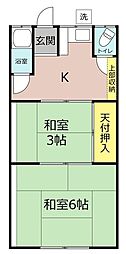 瀬良文化 2Kの間取図画像