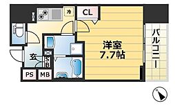 JR東海道・山陽本線 元町駅 徒歩7分の賃貸マンション 4階1Kの間取り