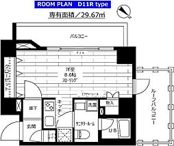 ステージグランデ新桜台 ワンルームの間取図画像