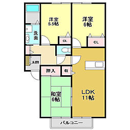 パークハウスA 3LDKの間取図画像