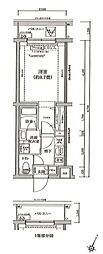 アイルプレミアム東京上石神井 1Kの間取図画像
