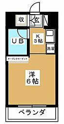 横浜南プラザ ワンルームの間取図画像